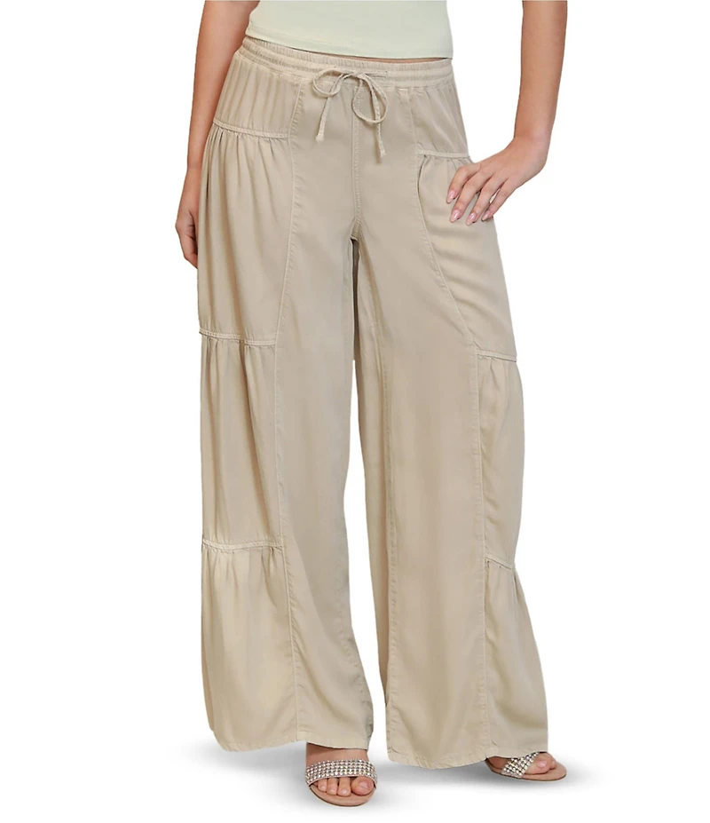 Stevie By Steve Madden Chambray Wide Leg Pants