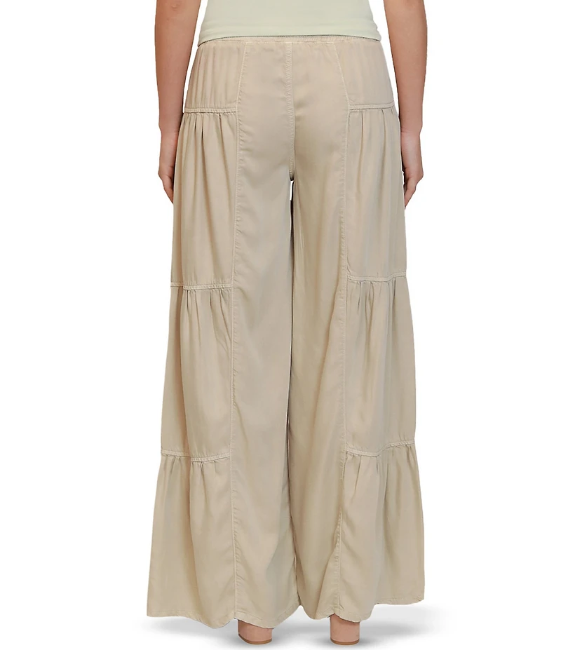 Stevie By Steve Madden Chambray Wide Leg Pants