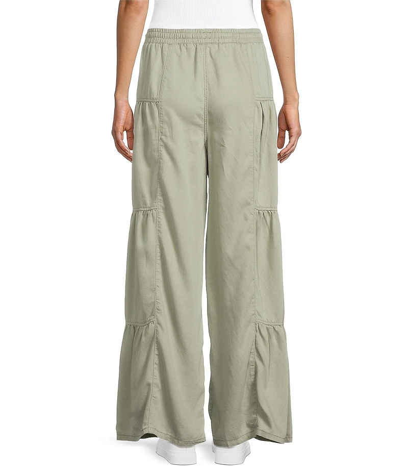 Stevie By Steve Madden Chambray Wide Leg Pants
