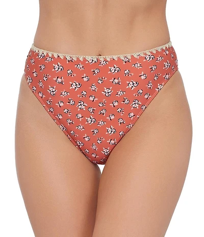 Stevie by Steve Madden Ditsy Floral High Waist Swim Bottom