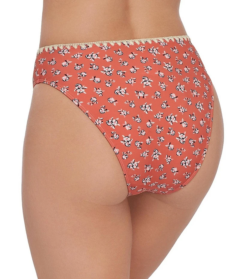 Stevie by Steve Madden Ditsy Floral High Waist Swim Bottom