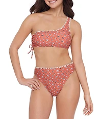 Stevie by Steve Madden Ditsy Floral High Waist Swim Bottom