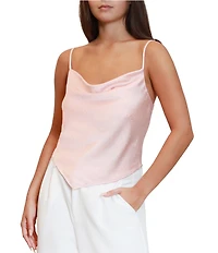 Stevie by Steve Madden Heat Stone Cowl Neck Cami Top