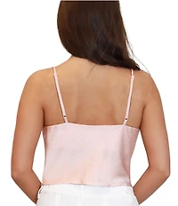 Stevie by Steve Madden Heat Stone Cowl Neck Cami Top