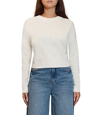 Stevie by Steve Madden Heat Stone Crew Neck Long Sleeve Sweater