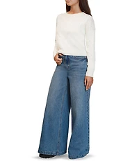 Stevie by Steve Madden Heat Stone Crew Neck Long Sleeve Sweater