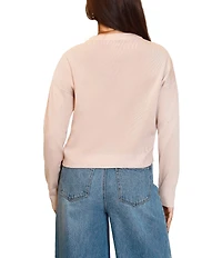 Stevie by Steve Madden Heat Stone Crew Neck Long Sleeve Sweater