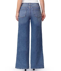 Stevie By Steve Madden High Rise Side Zippered Wide Leg Jeans