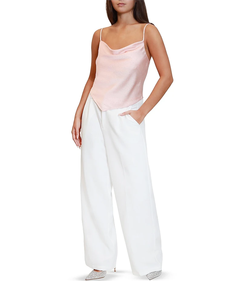 Stevie by Steve Madden High Rise Wide Leg Trousers