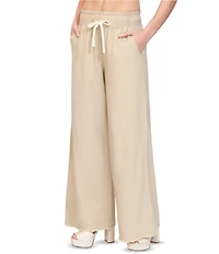 Stevie by Steve Madden Linen Blend Wide Leg Pants