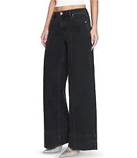 Stevie Jeans Lucy Wide Leg Pintucked Seam Jeans