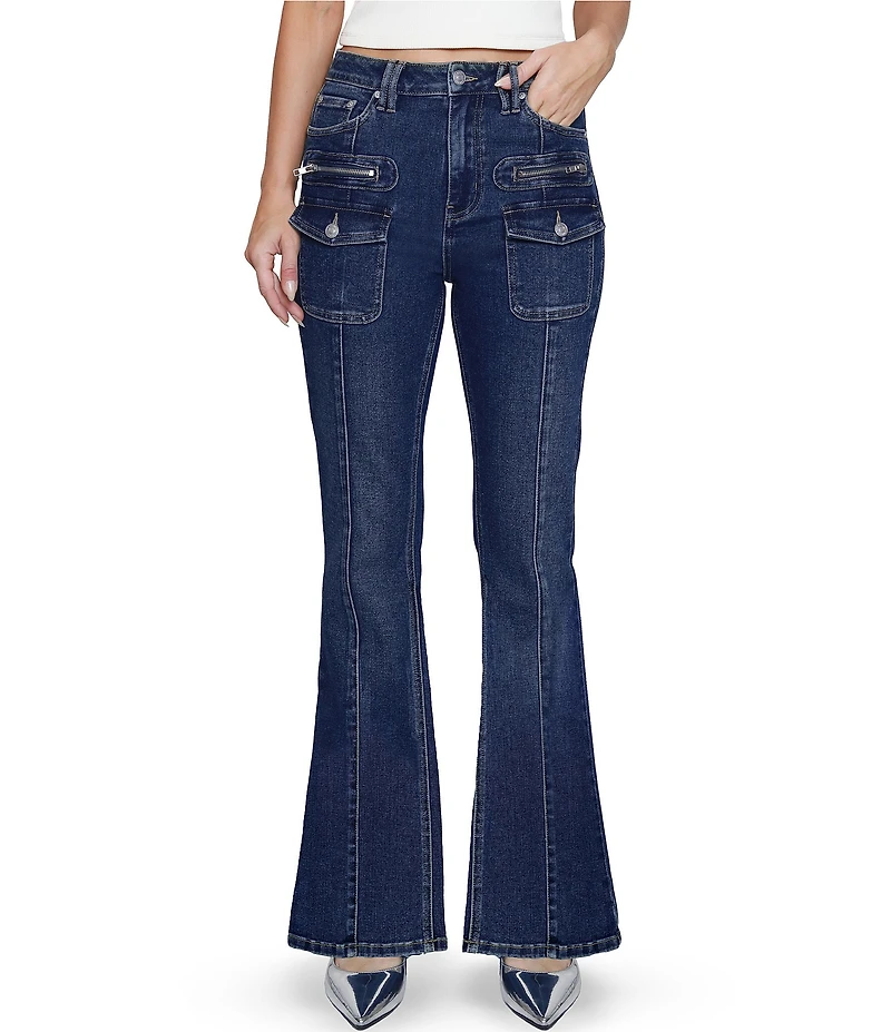Stevie by Steve Madden Pocketed High Rise Bootcut Jeans