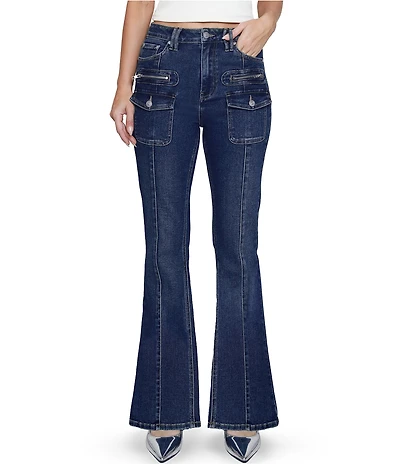 Stevie by Steve Madden Pocketed High Rise Bootcut Jeans