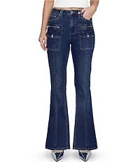 Stevie by Steve Madden Pocketed High Rise Bootcut Jeans