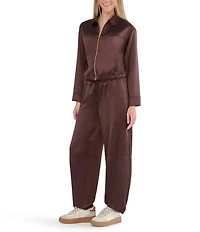 Stevie By Steve Madden Satin Barrel Coordinating Pants
