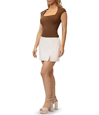 Stevie By Steve Madden Side Slit A-Line Skort