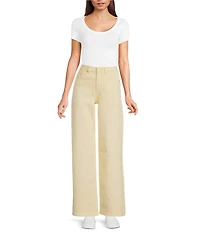 Stevie Jeans Basic Relaxed Straight Denim Jeans