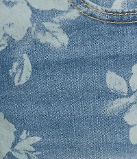 Stevie Jeans Floral High Rise Shorts