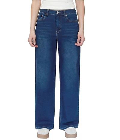 Stevie Jeans Knit Denim Relaxed Wide Leg Jeans