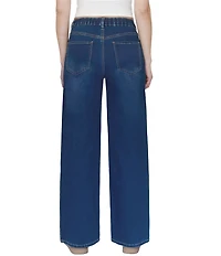 Stevie Jeans Knit Denim Relaxed Wide Leg Jeans