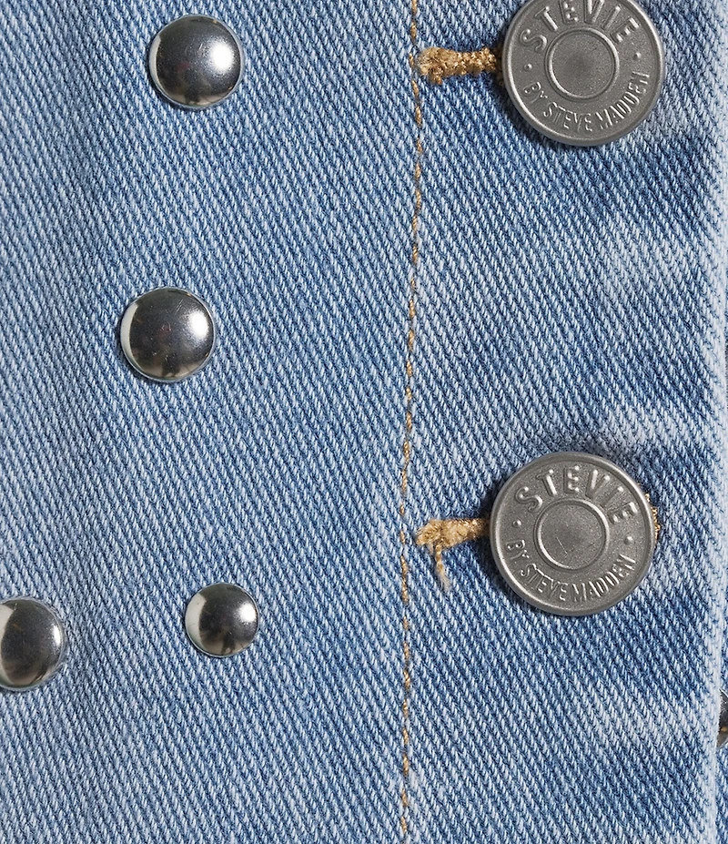 Stevie Jeans Studded Denim Vest