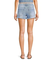 Stevie Jeans Studded High Rise Shorts