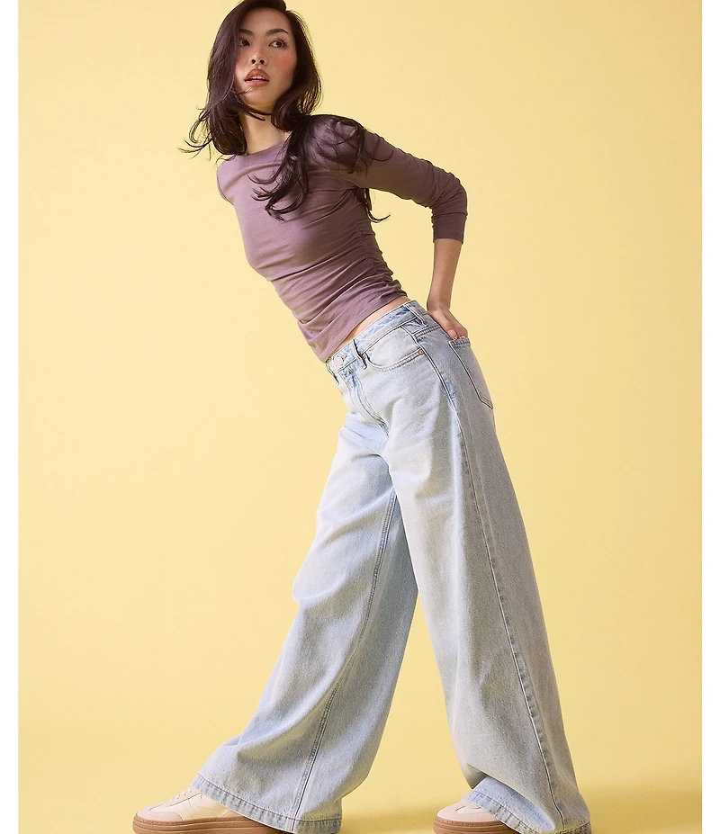 Stevie Jeans Super High Rise Wide Leg Jeans