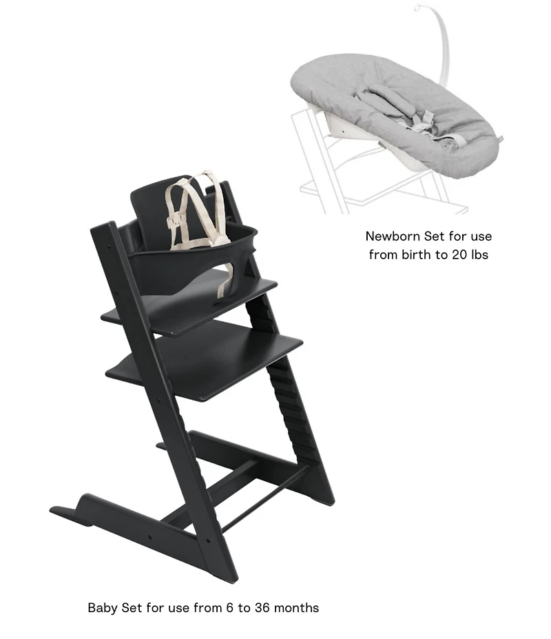 Stokke Tripp Trapp® High Chair 2 with Newborn Seat Set