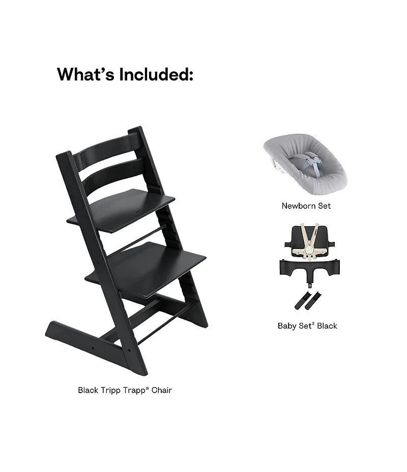 Stokke Tripp Trapp® High Chair 2 with Newborn Seat Set
