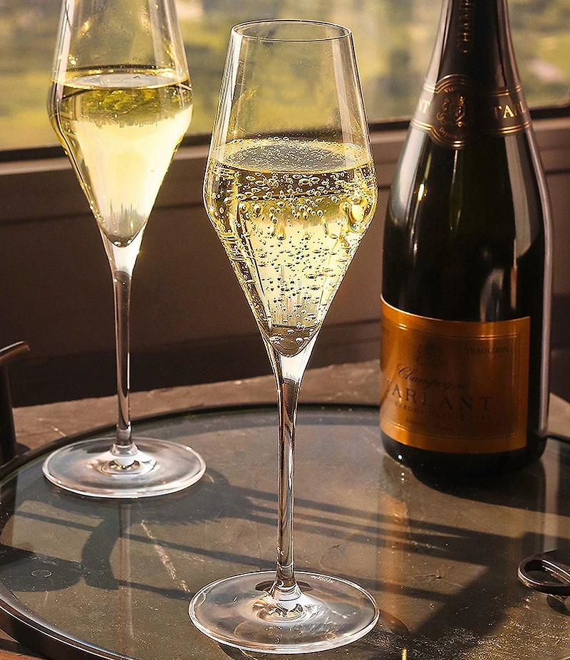 Stolzle Lausitz Quatrophil Champagne Flutes - Set of 4
