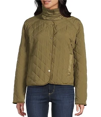 Stoosh Quilted Corduroy Collared Barn Jacket