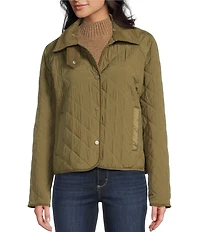 Stoosh Quilted Corduroy Collared Barn Jacket