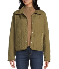 Stoosh Quilted Corduroy Collared Barn Jacket