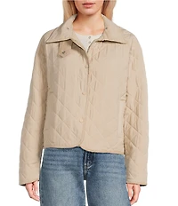 Stoosh Quilted Corduroy Collared Barn Jacket