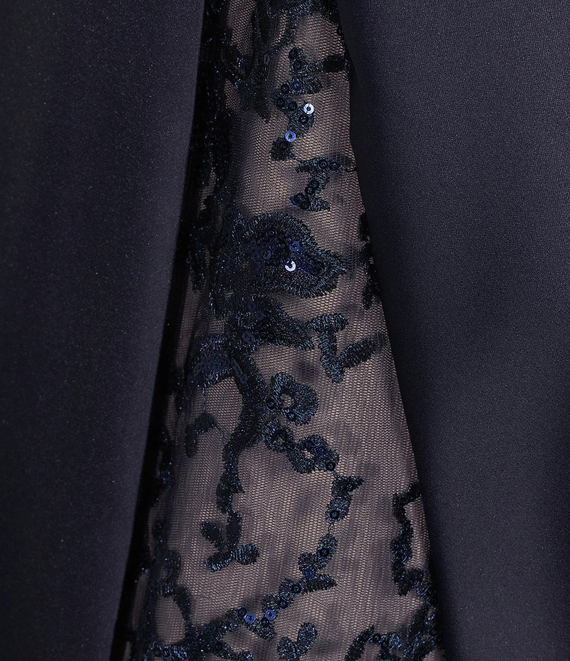 Strapless Sweetheart Neckline Lace Inset Gown