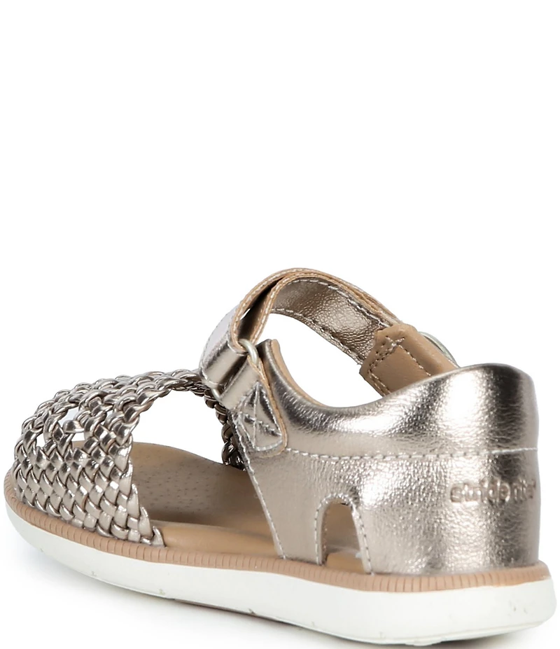 Stride Rite Girls' Appolonia SRT Woven Leather Sandals (Toddler)