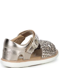 Stride Rite Girls' Appolonia SRT Woven Leather Sandals (Infant)