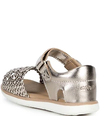 Stride Rite Girls' Appolonia SRT Woven Leather Sandals (Infant)