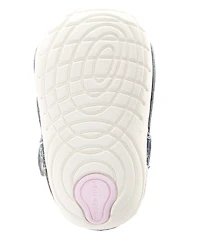 Stride Rite Girls' Blossom SM Leather Iridescent Floral Hook-and-Loop Sneakers (Infant)