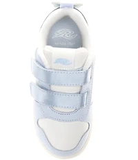Stride Rite Girls' Denver SR Leather Satin Glitter Hook-and-Loop Sneakers (Toddler)