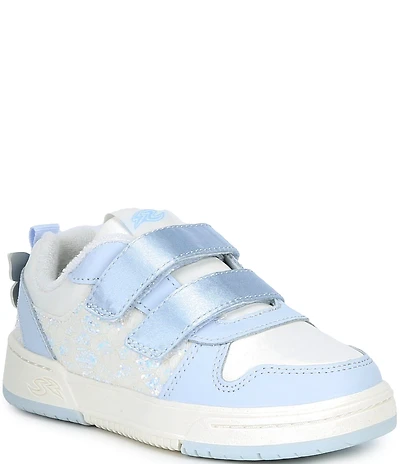 Stride Rite Girls' Denver SR Leather Satin Glitter Hook-and-Loop Sneakers (Youth)