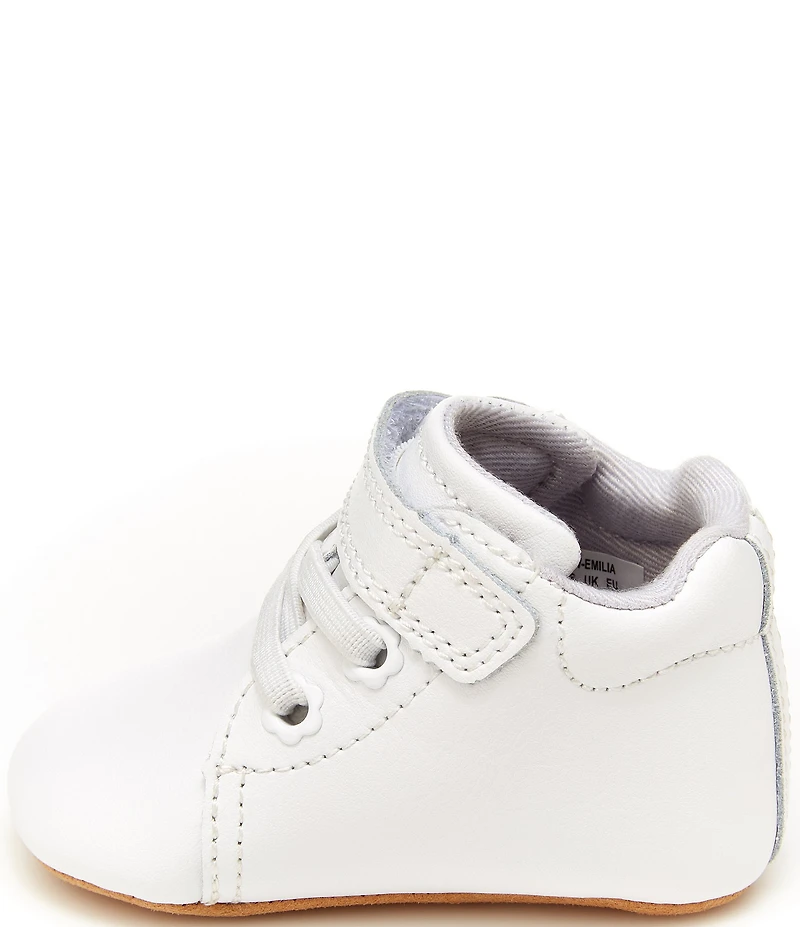 Stride Rite Girls' Emilia Flower Detail Crib Shoes (Infant)