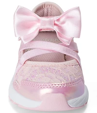 Stride Rite Girls' Light Up Flora Lace Bow SR Mary Jane Sneakers (Toddler)