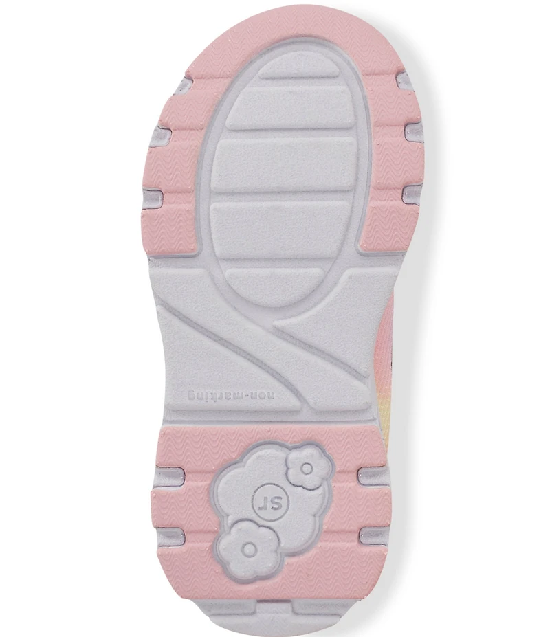 Stride Rite Girls' Light Up Floral Glimmer Sneakers (Infant)
