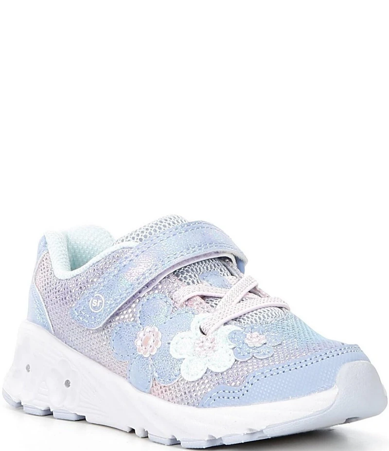 Stride Rite Girls' Light Up Floral Glimmer Sneakers (Infant)