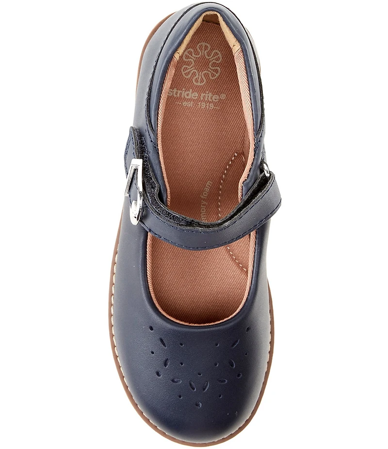Stride Rite Girls' Mara Perforated Mary Jane Flats (Youth)