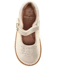 Stride Rite Girls' Mara Perforated Mary Jane Flats (Infant)