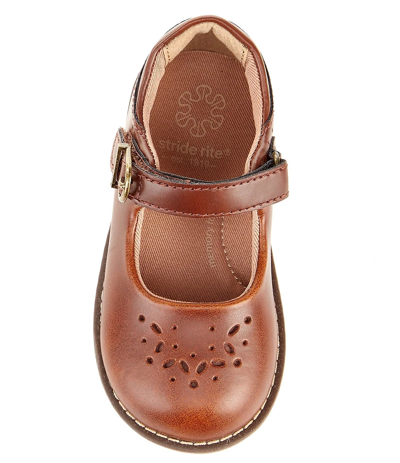 Stride Rite Girls' Mara Perforated Mary Jane Flats (Toddler)