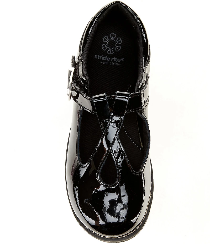 Stride Rite Girls' Susie SR T-Strap Patent Shoes (Infant)