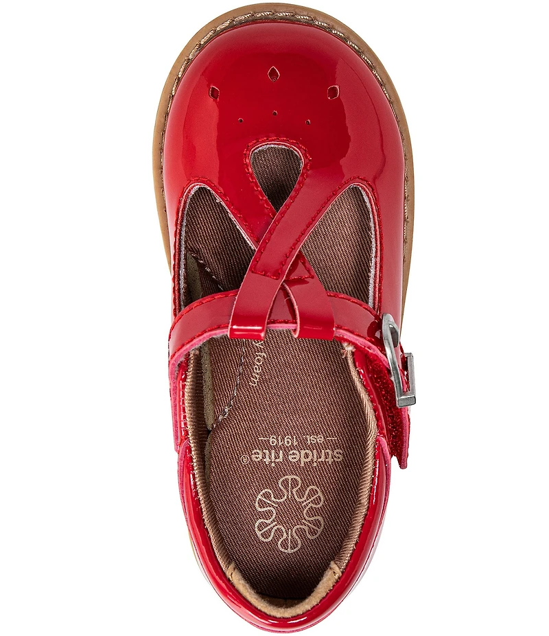 Stride Rite Girls' Susie SR T-Strap Patent Shoes (Infant)